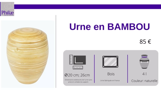 urne en bambou